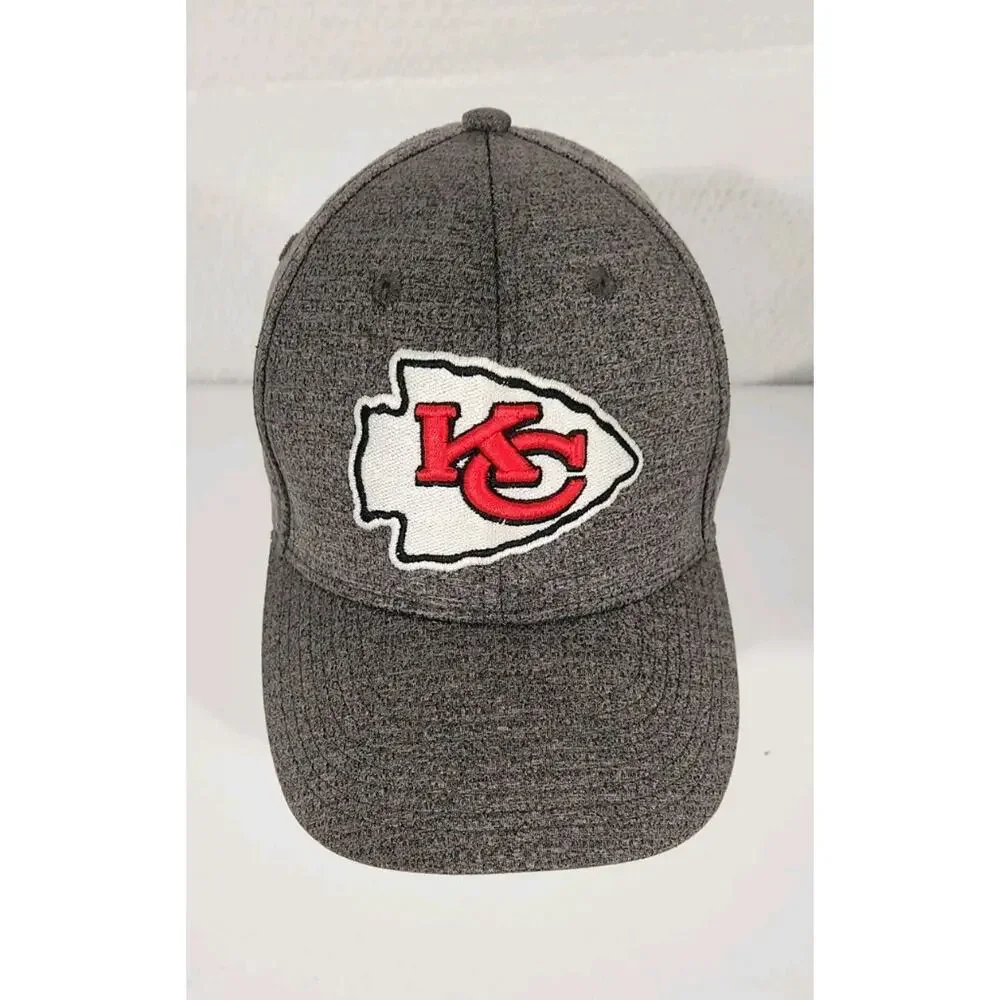 NFL Cap Polyester GRY Solid Color Men Snapback Hat